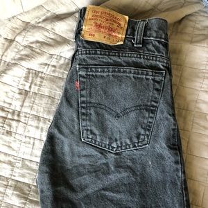 Vintage Levi’s 550 Black Washed Jeans